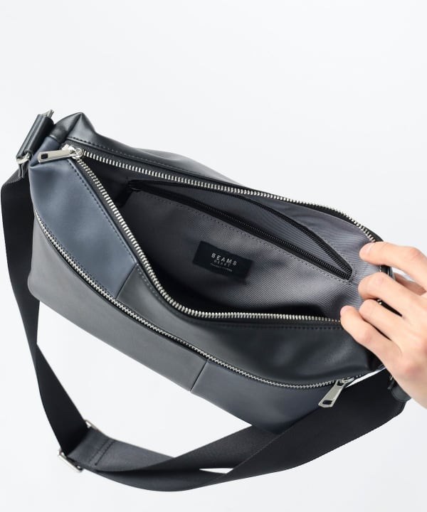 BEAMS HEART（ビームス ハート）フェイクレザー 切替 ショルダー