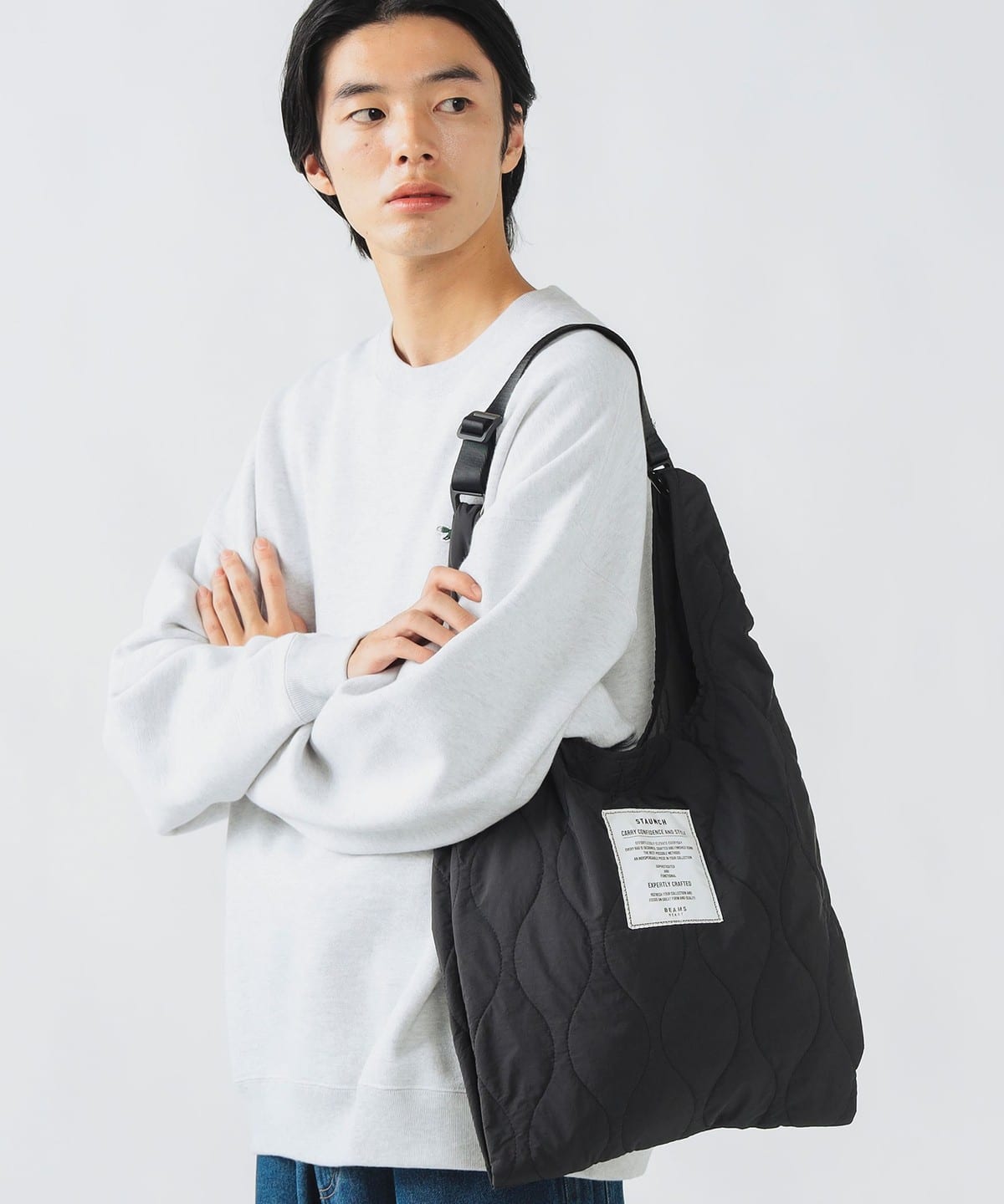 軍裝絎縫手提包