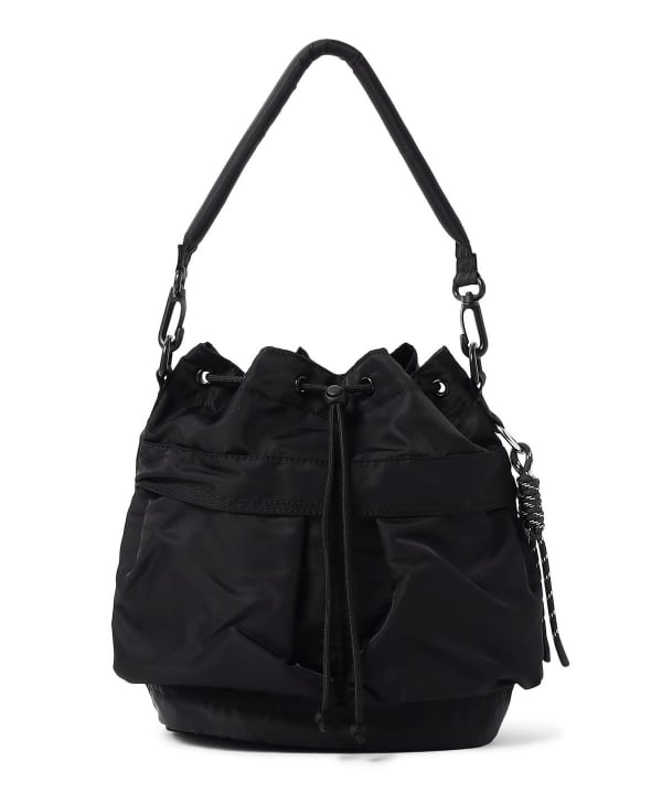 BEAMS SLOW 別注Personal Effect Bag 巾着バッグ 黒 Amazon | [ビームス] レザーバッグ SLOW 別注 Personal Effect Bag