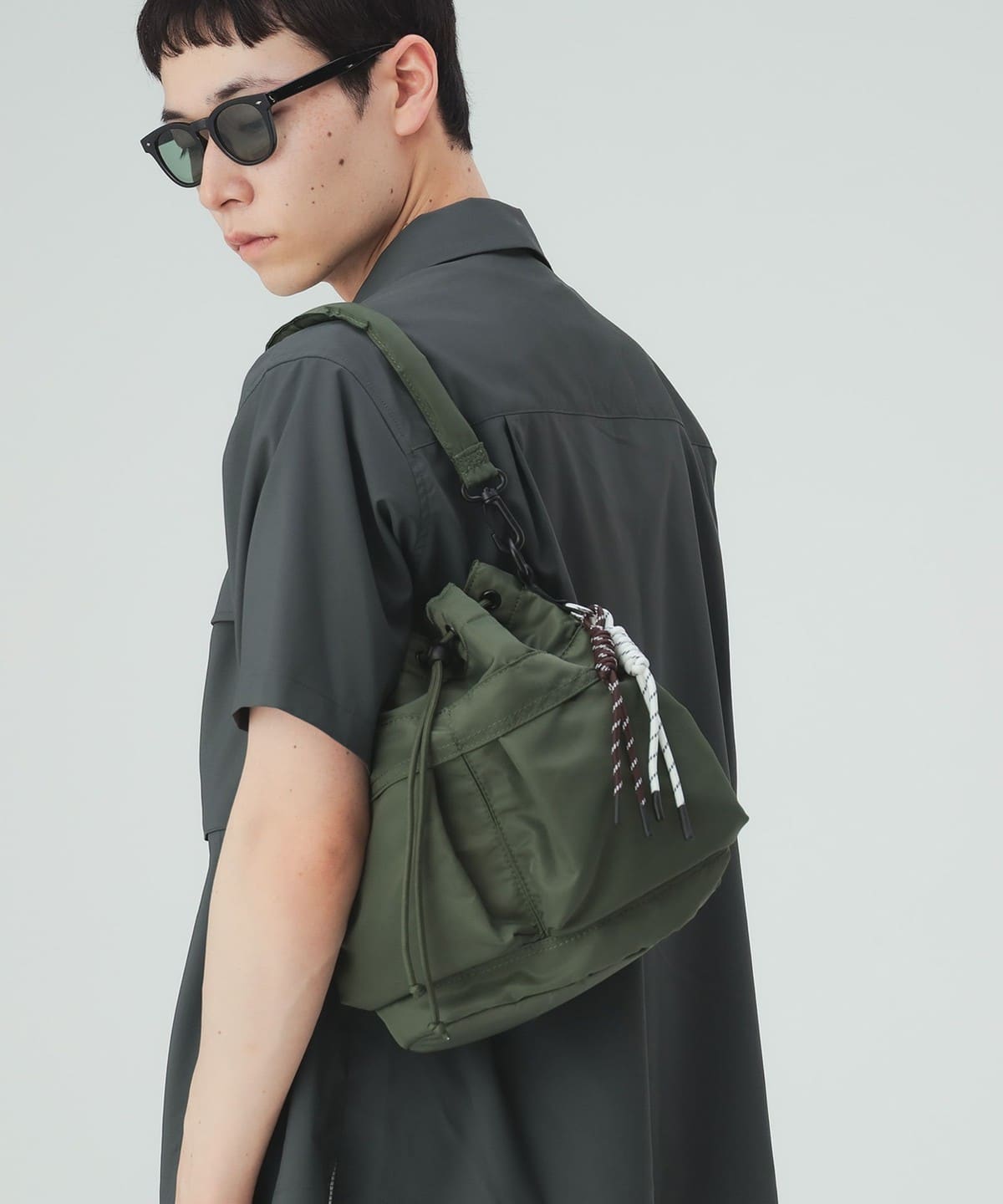 BEAMS HEART（ビームス ハート）2WAY 巾着 バッグ（バッグ