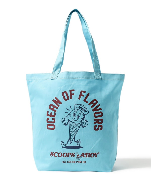 【COLLABORATION】STRANGER THINGS / Scoops Ahoy Tote Bag レトロでキャッチーな雰囲気を楽しめる