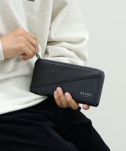 切替 フェイクレザー ロング ウォレット