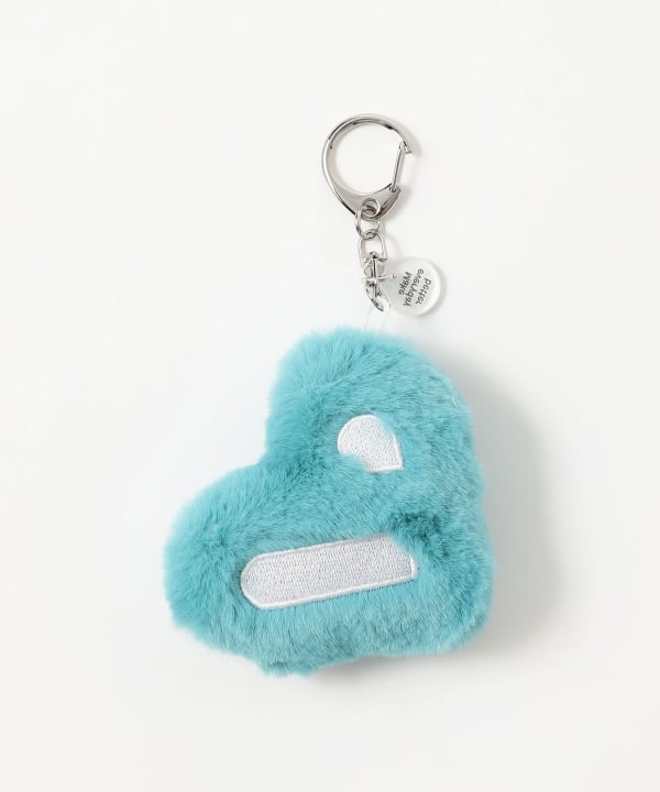 【10%OFFクーポン対象】B-HEARTロゴ フェイクファー チャーム
