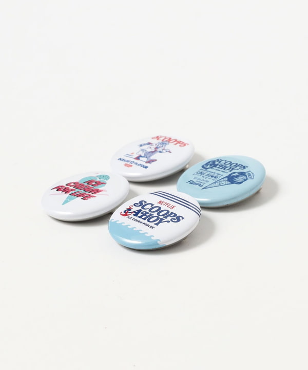 【COLLABORATION】STRANGER THINGS / Scoops Ahoy Can Badges