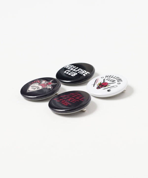 【COLLABORATION】STRANGER THINGS / Hellfire Club Can Badges