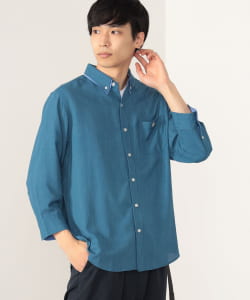 BEAMS HEART / コーヒー刺繍 7分袖 シャツ