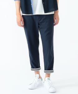 リネン混 ウエスト ドット クロップドパンツ