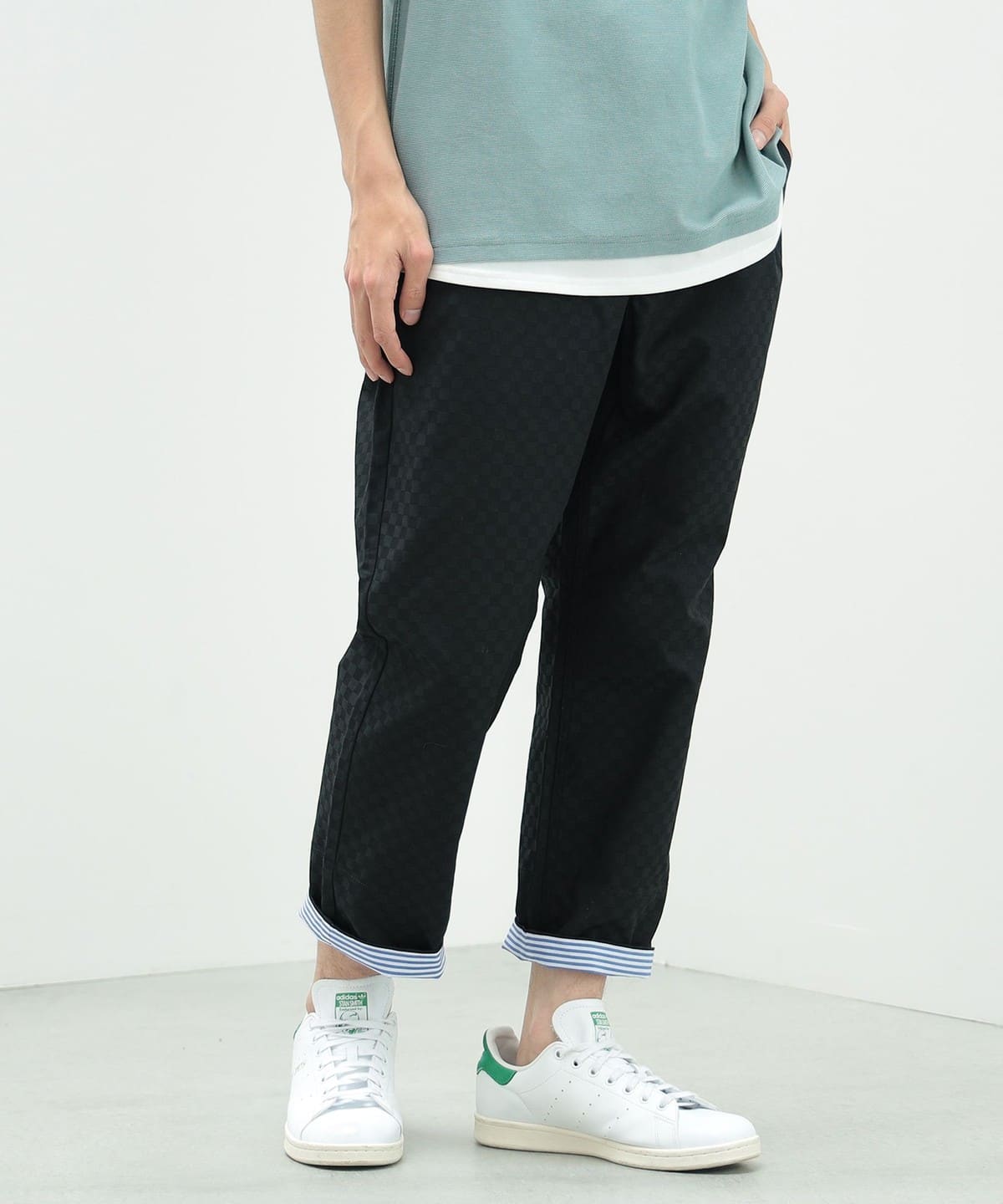 デミルクスビームス ピンヘッドジャケット クロップドパンツ