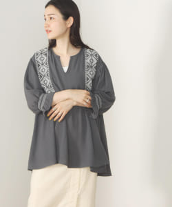 BEAMS HEART / スキッパー 刺繍 チュニック