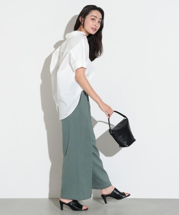 Amazon | [レイビームス] シャツ ブラウス リネン フレンチ