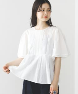 切替タック レースブラウス