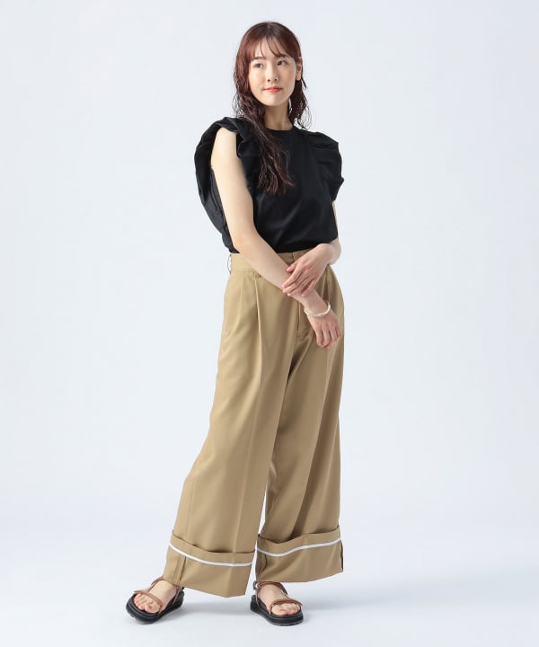 バルーンスリーブラッフルレイヤーブラウス – YOKO CHAN