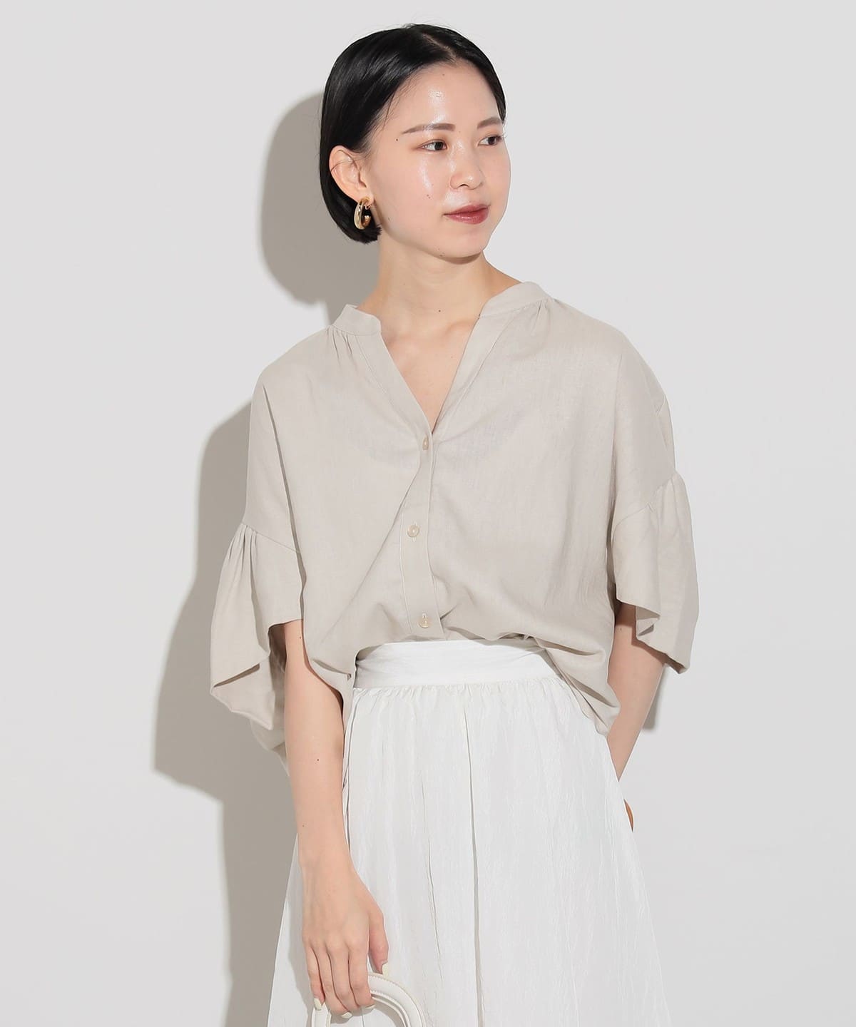 BEAMS HEART（ビームス ハート）ドルマンスリーブ オーバーシャツ  