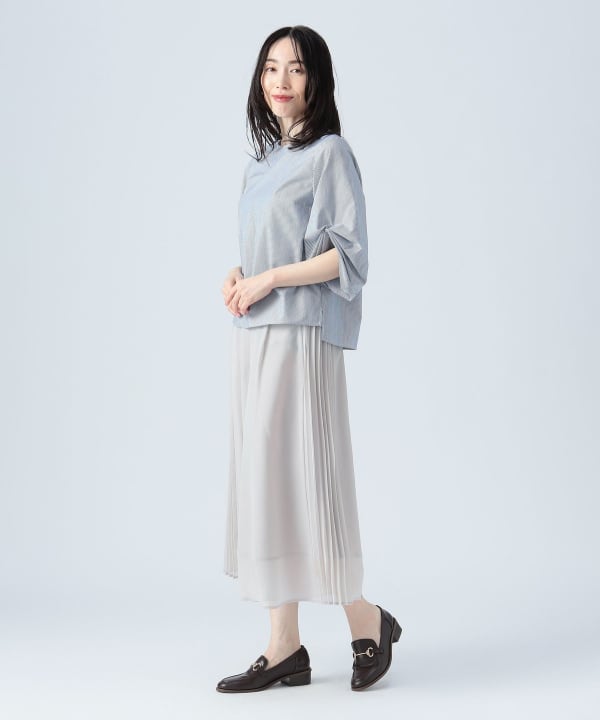 BEAMS HEART(ビームス ハート)袖ボリューム ブラウス(洗濯可 BEAMS HEART(ビームス ハート)袖ボリューム ブラウス(洗濯可