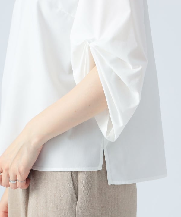 BEAMS HEART(ビームス ハート)袖ボリューム ブラウス(洗濯可 BEAMS HEART(ビームス ハート)袖ボリューム ブラウス(洗濯可