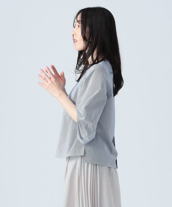 BEAMS HEART(ビームス ハート)袖ボリューム ブラウス(洗濯可 BEAMS HEART(ビームス ハート)袖ボリューム ブラウス(洗濯可