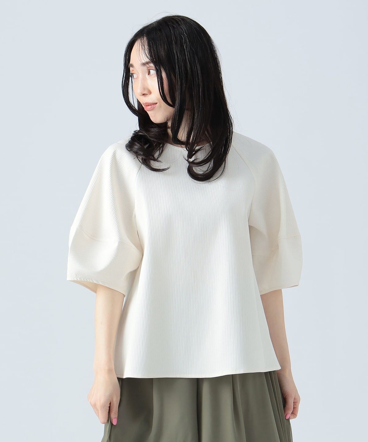 BEAMS HEART(ビームス ハート)ストライプ ジャカード プル BEAMS HEART(ビームス ハート)ストライプ ジャカード プル