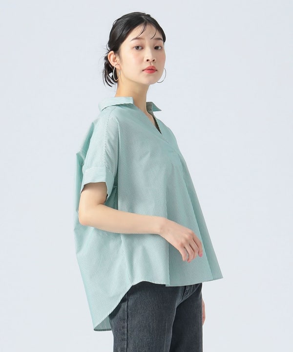 人気アイテムランキング(新品)  BEAMS プルオーバーシャツ ハート）スキッパー HEART（ビームス トップス