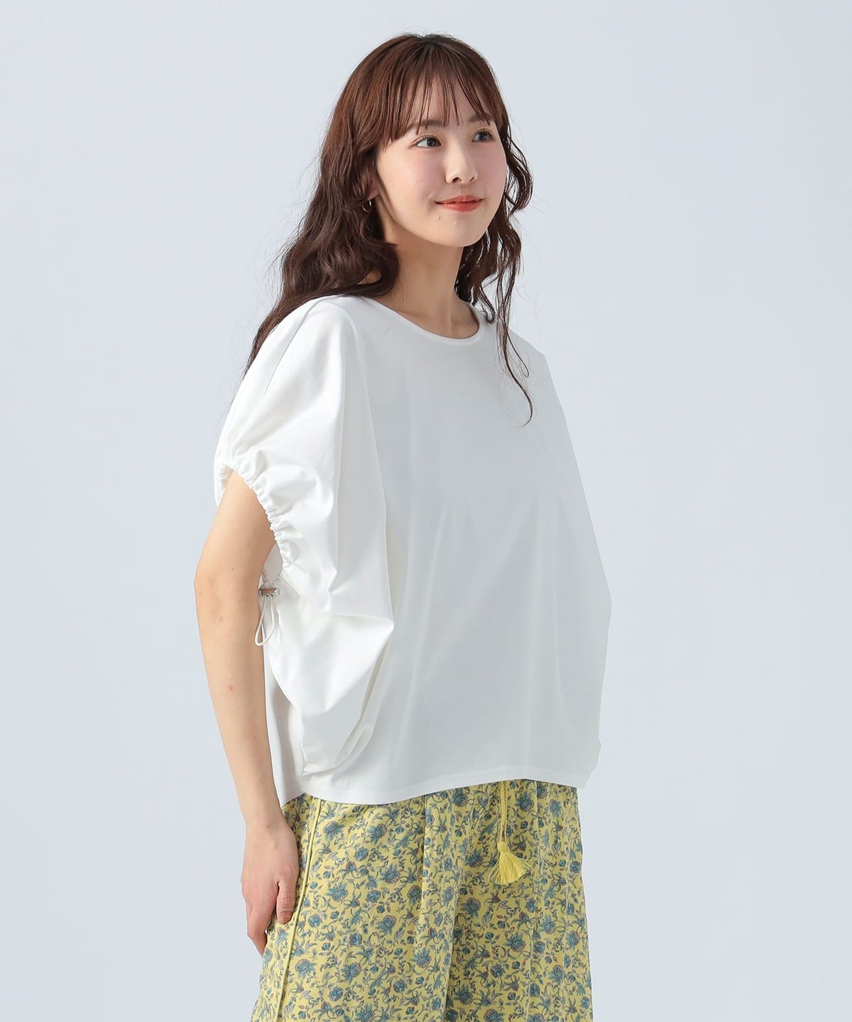 ドロストスリーブ プルオーバー シャツ・ブラウス WOMEN OFF WHITE ONE SIZE ドロストスリーブ プルオーバー シャツ・ブラウス WOMEN OFF WHITE ONE SIZE