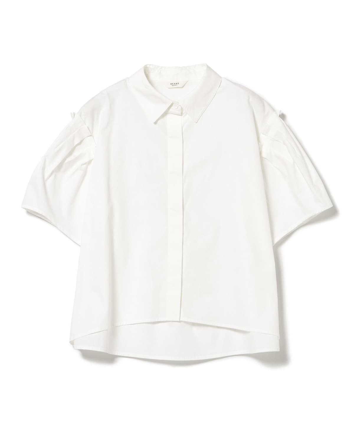肩タック ビッグ シャツ シャツ・ブラウス WOMEN OFF WHITE ONE SIZE 肩タック ビッグ シャツ シャツ・ブラウス WOMEN OFF WHITE ONE SIZE