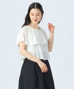 フリル ケープ ブラウス