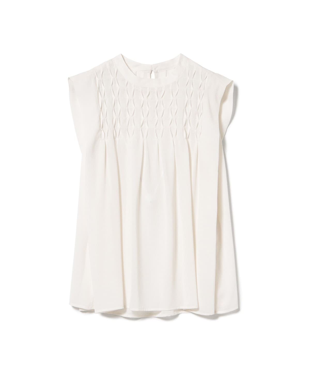 スモッキング フレンチ ブラウス(洗濯可) シャツ・ブラウス WOMEN OFF WHITE ONE SIZE スモッキング フレンチ ブラウス(洗濯可) シャツ・ブラウス WOMEN OFF WHITE ONE SIZE