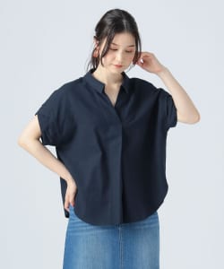 袖デザイン スキッパー シャツ