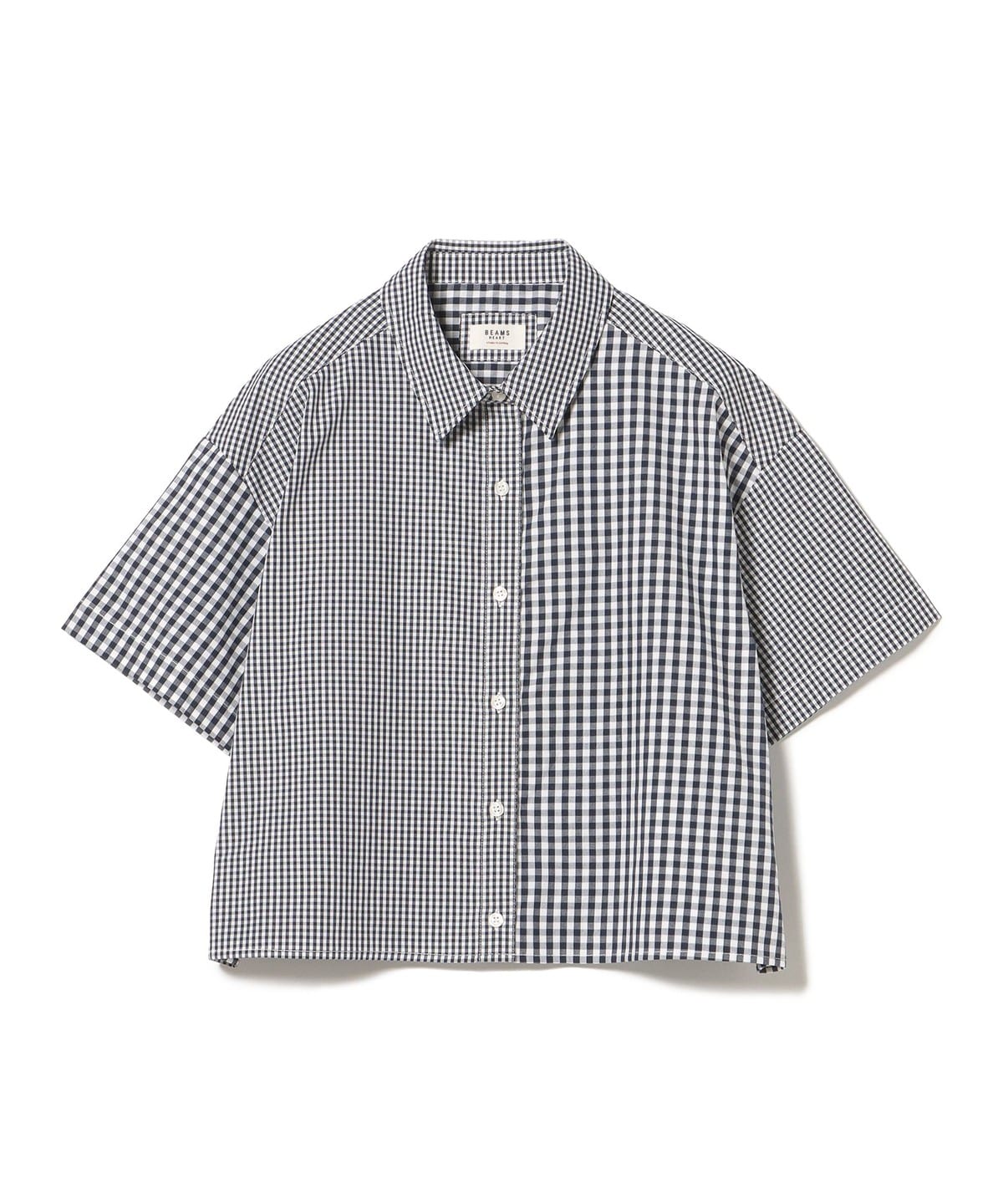 クレイジー ショート スリーブ シャツ シャツ・ブラウス WOMEN CHECK ONE SIZE クレイジー ショート スリーブ シャツ シャツ・ブラウス WOMEN CHECK ONE SIZE