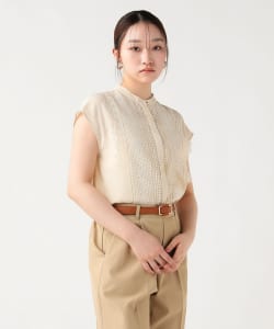 フロント レース フレンチ ブラウス