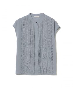 フロント レース フレンチ ブラウス