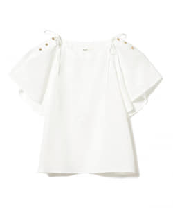 BEAMS HEART / ショルダー リボン プルオーバー