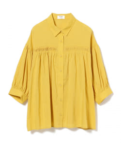 BEAMS HEART / ねじり タックフレア ブラウス