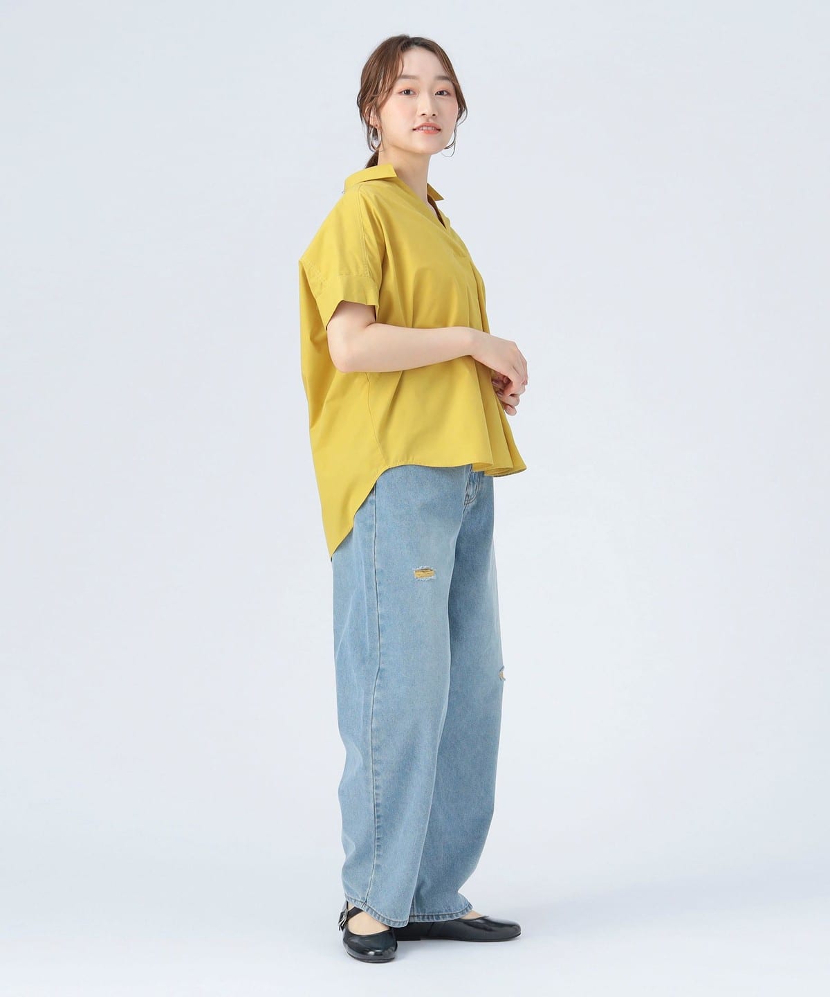BEAMS HEART（ビームス ハート）スキッパー プルオーバー（シャツ 