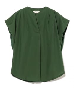 スキッパー 異素材 ブラウス
