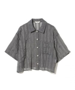 シアー チェック レギュラー シャツ