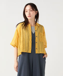 シアー チェック レギュラー シャツ