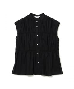 シャーリング ギャザー ブラウス