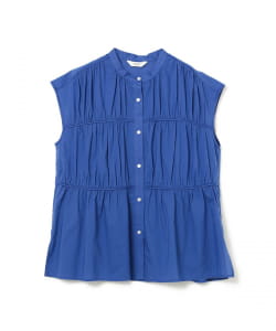 シャーリング ギャザー ブラウス