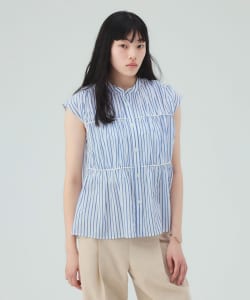 シャーリング ギャザー ブラウス