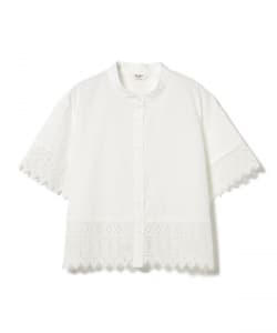 切り替え レース シャツ