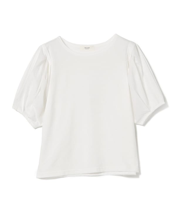 無料サンプルOK 美品 BEAMS Heart ホワイトトップス フリーサイズ