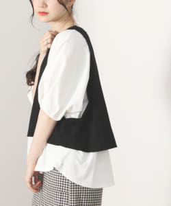 BEAMS HEART / カラミ異素材 カットプルオーバー