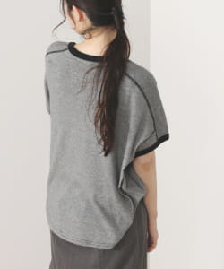 BEAMS HEART / ドルマン リンガー ボーダーTシャツ