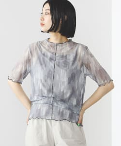 シアープリント ハーフスリーブ プルオーバー