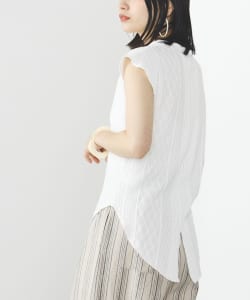 BEAMS HEART / カットジャカード ノースリーブプルオーバー