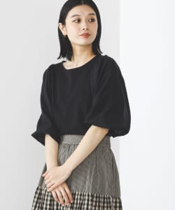 袖オーガンジー プルオーバー