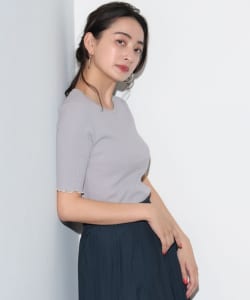 【TIME SALE商品】BEAMS HEART / 女裝 配色 滾邊 短袖 上衣