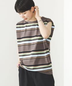 BEAMS HEART / マルチボーダー タックフレンチプルオーバー
