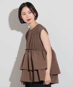 BEAMS HEART / 女裝 褶皺 層次 無袖 上衣