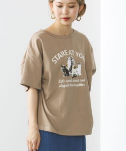 BEAMS HEART / キャット プリントTシャツ